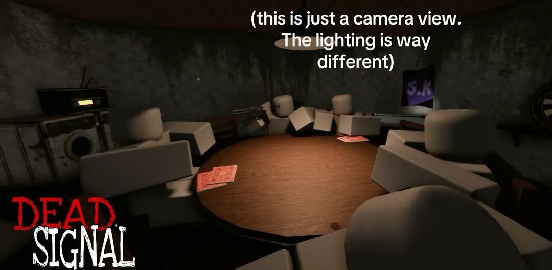 Lighting and camera test in the game room